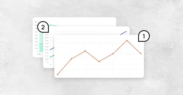 Different types of line graphs including simple, multiple, and compound